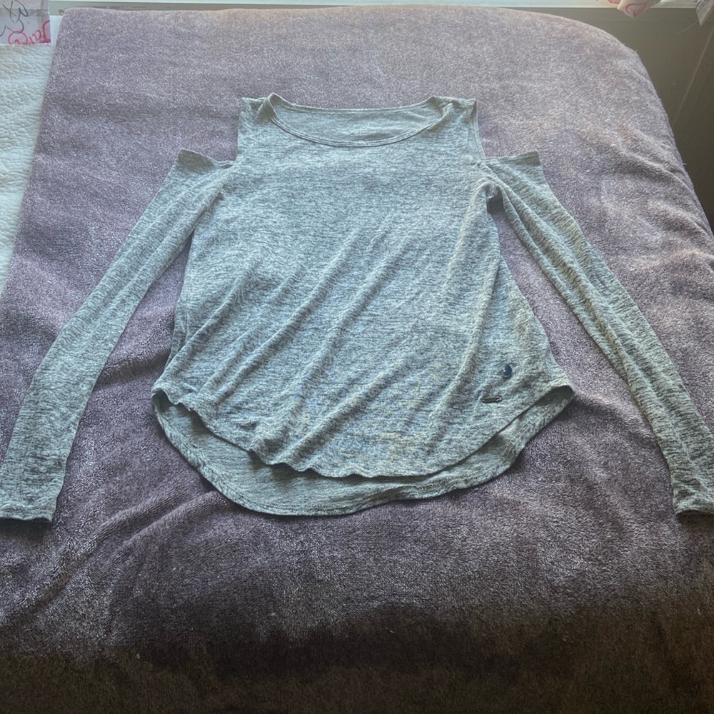 Hollister Long Sleeve Shoulder Cut Shirt